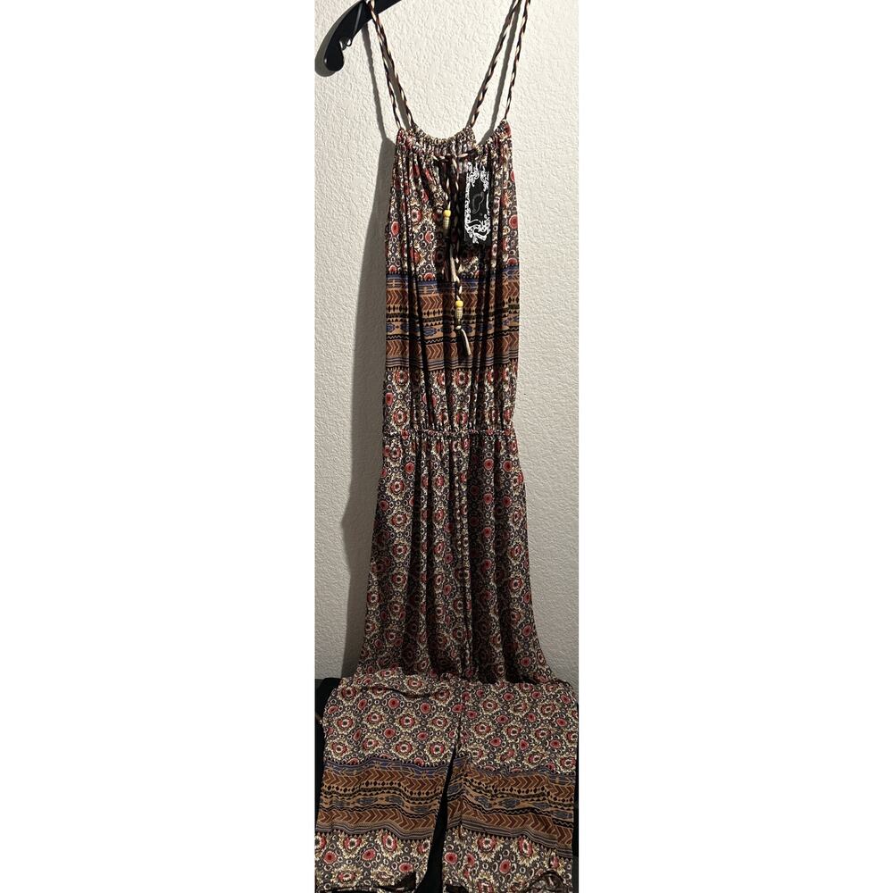 Women’s Hots Wings One Piece Pants Brown Multi Color XL New